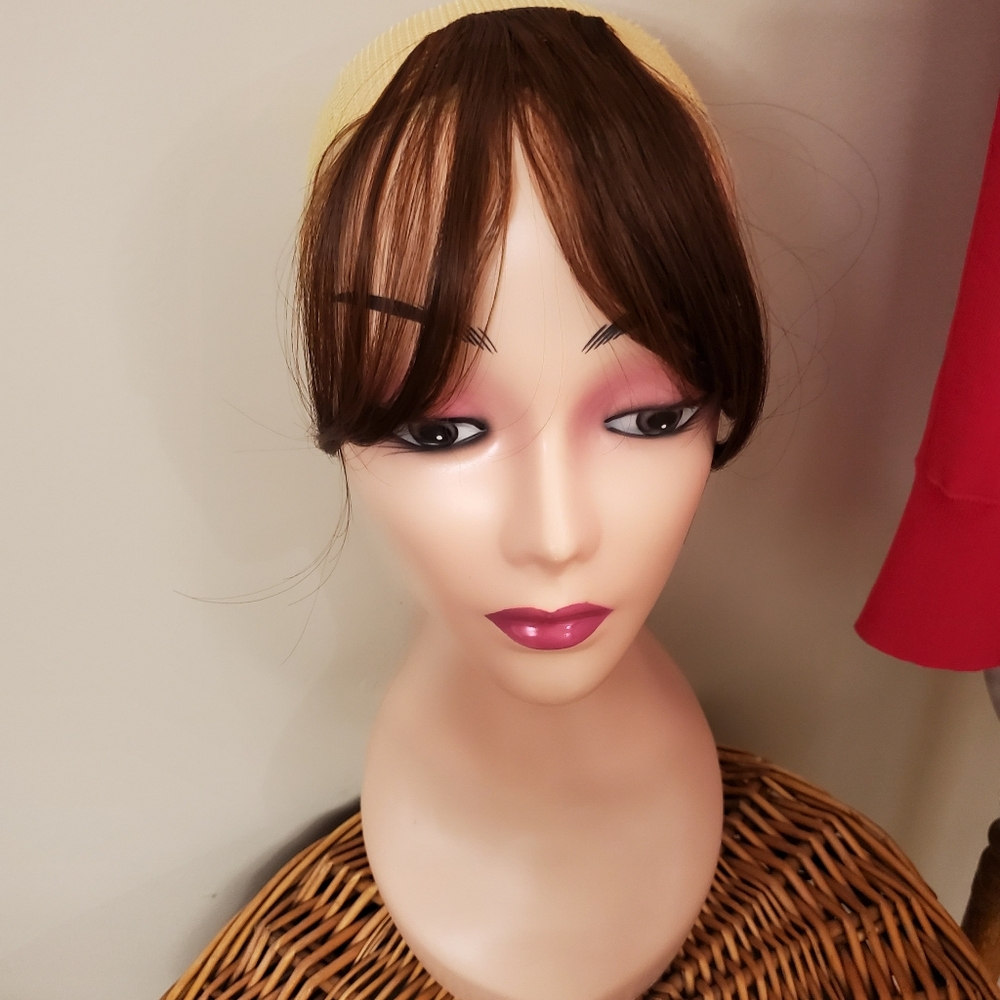 NEW Auburn Bangs, Clip-in